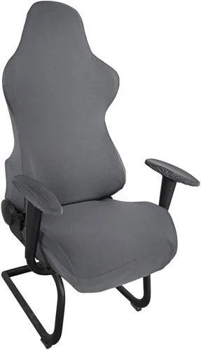 Vista 9 de BTSKY Fundas ergonómicas para silla de juegos de computadora de oficina, fundas elásticas de poliéster para silla reclinable de juegos de carreras