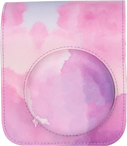Vista 6 de Funda para cámara instantánea Fujifilm Instax Mini 12, funda de PU con correa extraíble para cámara Fujifilm Instax Mini 12 (azul)