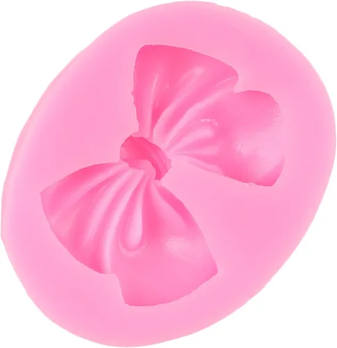 Vista 8 de Molde para fondant con moño, pajarita, molde de silicona para pastel de azúcar y dulces, moldes para manualidades para decoración de pasteles