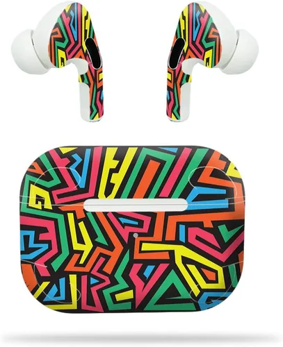 Vista 10 de MightySkins - Compatible con Apple Airpods Pro - Magenta Summer Funda protectora de vinilo duradera y única Fácil de aplicar, quitar y cambiar