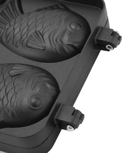 Vista 4 de Atyhao - Molde para tortilla antiadherente para hornear con molde de acero inoxidable en forma de pescado de 2 caras