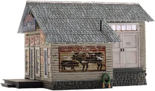 Vista 4 de Woodland Scenics® Carnicería Built & Ready® Carver's Carver, escala HO