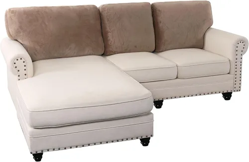 Vista 96 de PrinceDeco Fundas de cojín para sofá, funda elástica y lavable, funda de cojín ajustable de tela de terciopelo antideslizante, protector de muebles