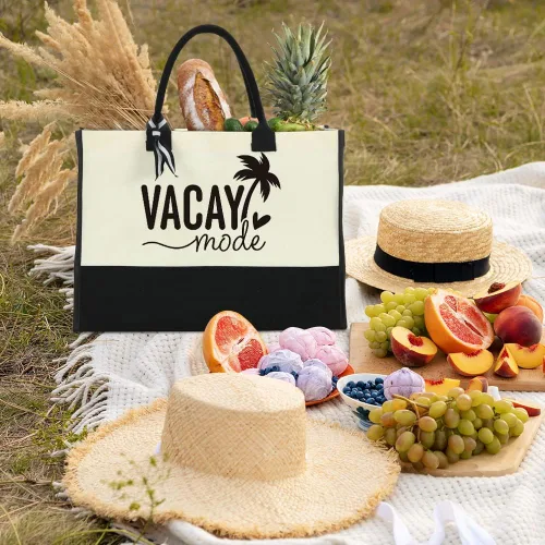 Vista 5 de Weekend Bags for Women Travel Canvas Bag Beach Bag Tote Girls Trip Gifts Large Handbags for Friends Female Girlfriend Besties