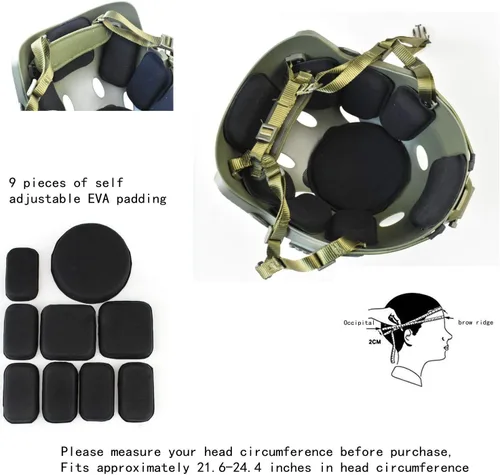 Vista 7 de Máscara táctica Máscara protectora de cara completa con gorro transparente Máscara de calavera Diseño de uso de doble modo Correa ajustable