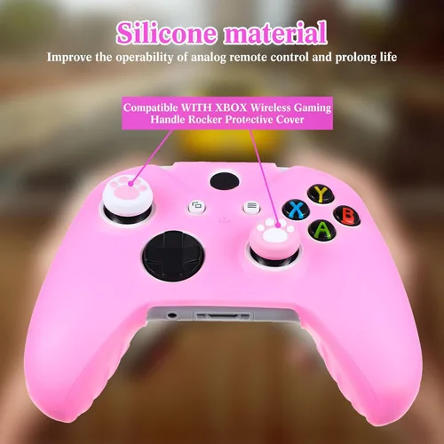 Vista 3 de Chalyna 14 Pcs Controller Skins Anti-Slip Accessories Set Silicone Cover Protector Case Compatible with Xbox OneSX Controller WirelessWired Gamepad
