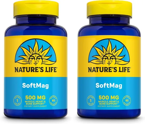 Vista 7 de NATURE'S LIFE SoftMag 500 mg Complejo de Magnesio - Apoyo a la salud ósea, muscular y cardíaca - Cápsulas blandas fáciles de tragar - Garantía de 60