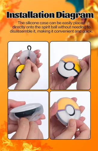 Vista 8 de Funda de silicona transparente para Poké GO Plus + 2023, funda protectora para Poké GO Plus + con correa para la muñeca