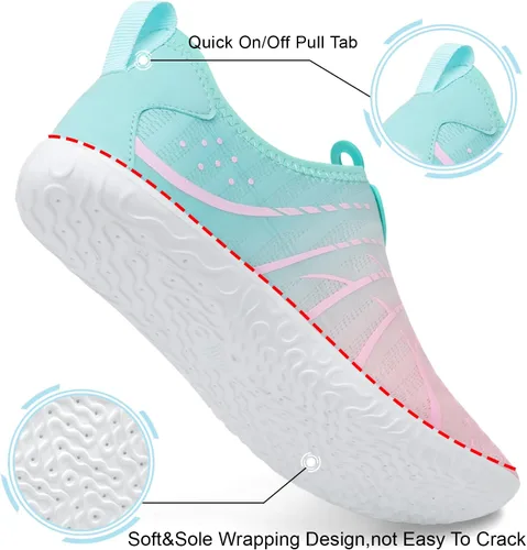 Vista 2 de Zapatos de agua Spesoul para mujer y hombre, transpirables, de secado rápido, suaves, estilo pies descalzos, para senderismo, natación, playa, surf