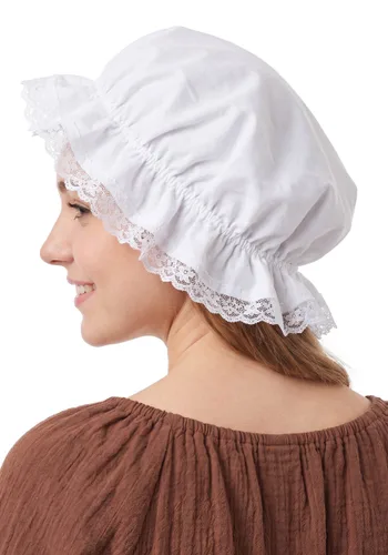Vista 3 de Accesorio de gorro blanco para disfraz de mujer Multicolor