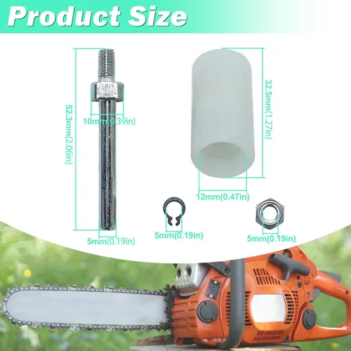 Vista 3 de Adefol Kit de cubierta de piñón de embrague para Stihl MS660 066 MS650 Pieza de repuesto con espigas de perro de tala Tuerca de barra colectora