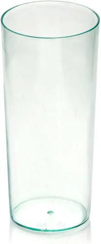 Vista 3 de Restaurantware Vasos de postre de 5 onzas, 100 vasos de cóctel de plástico desechables, duraderos y sostenibles, de plástico transparente