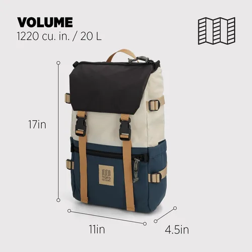 Vista 65 de Topo Designs Rover Pack Clásico, asfalto/negro, Tamaño único, Rover Pack Clásico