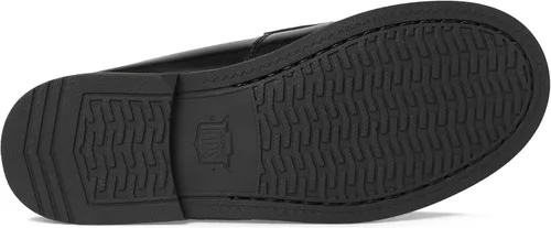 Vista 5 de Florsheim Mocasines Croquet Penny JR para niños pequeños y grandes Negro