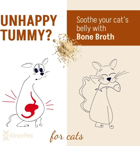 Vista 5 de Polvo de caldo de hueso de res para gatos, suplemento totalmente natural para la salud y digestión ósea