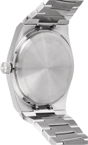 Vista 4 de Tissot Tissot PRX - Reloj unisex de cuarzo con caja de acero inoxidable 316L color gris acero inoxidable 11 T1372101108100 gris Reloj de cuarzo