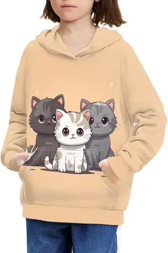 Vista 48 de Ystardream - Sudaderas para niñas adolescentes con bolsillo, sudaderas de manga larga para niños 0 Lindo Axolotl Rosa