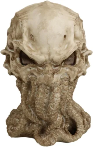 Vista 3 de Ebros Gift Figura de escritorio de calavera alienígena The Call of Cthulhu, 8 pulgadas de alto, monstruo marino gigante Kraken, escultura de pulpo