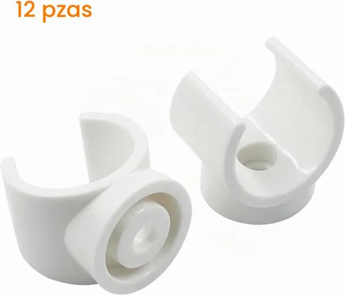Vista 7 de Litoexpe Abrazaderas de Soporte para Tubo de PEX de 1 Pulgada de Plástico - Soporte para Tubo de PVC de 25mm, Clips Blancos, Herramienta de 12 piezas