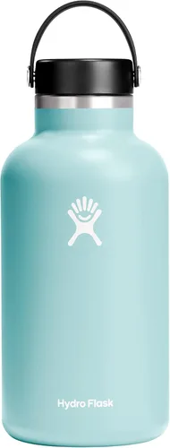 Vista 50 de Hydro Flask Botella de agua – Acero inoxidable aislado – Tapa flexible de boca ancha, antiderrames, a prueba de fugas y recargable en agave de 20