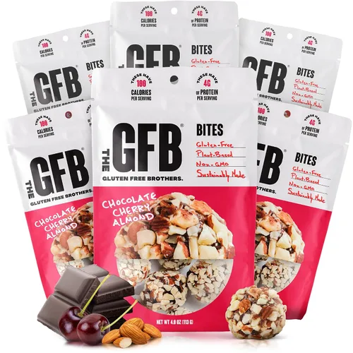Vista 40 de The GFB Bocaditos de proteína aptos para alérgenos para pastel de cumpleaños, aperitivos sin gluten sin nueces, bolas de proteína a base de plantas