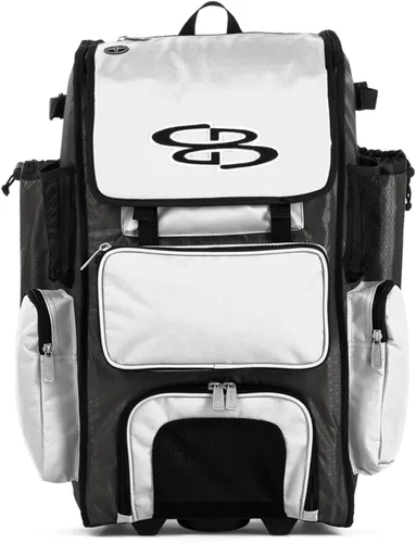 Vista 60 de Boombah Rolling Superpack - Bolsa para equipo de béisbol/sóftbol, varios colores, mango telescópico y capacidad para 4 murciélagos, versión