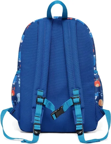 Vista 8 de VASCHY - Mochila preescolar para niños y niñas, liviana, resistente al agua, con correa en el pecho