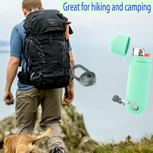 Vista 4 de Funda impermeable para encendedor BIC regular, funda tipo J6, supervivencia al aire libre, bolsa multiusos para encendedor para senderismo