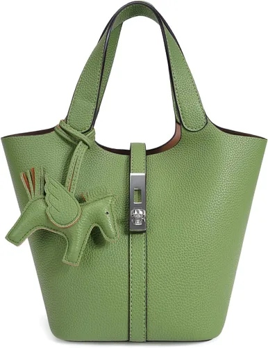 Vista 21 de Bolso de mano para mujer, de piel vegana, bolso de mano con asa superior, bolso de hombro con bolso pequeño desmontable