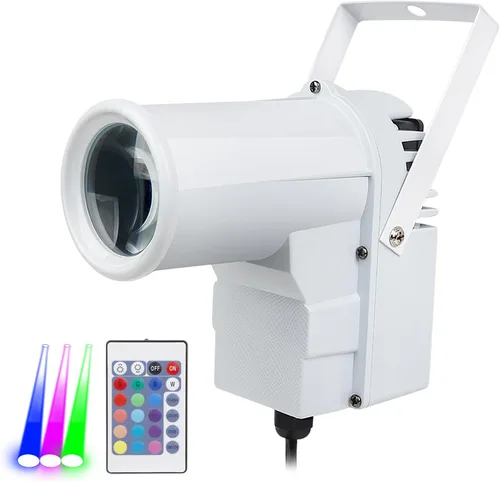 Vista 8 de 9w RGB Beam Lights para la luz de la bola del disco, Spotlight+Mirror Ball Lights Spot Light Stage