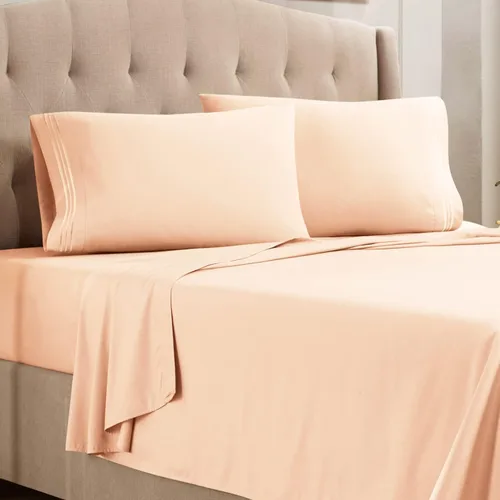 Vista 32 de Empyrean Juego de sábanas individuales - 110 GSM 4 piezas de sábanas para cama individual, sábanas de tamaño individual doble cepillado, sábanas