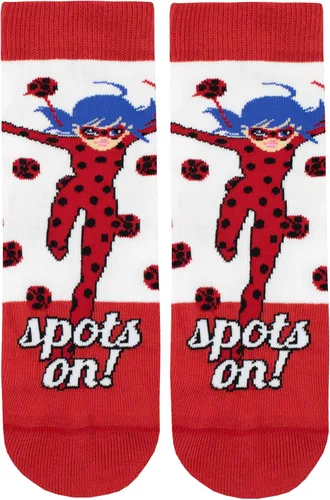Vista 2 de Miraculous Ladybug Girls' Lady Bug Socks Pack of 3