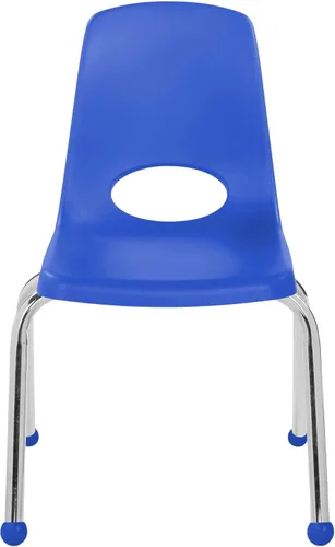 Vista 8 de FDP 15407-BL - Silla escolar apilable de 8 pulgadas con deslizadores de Azul