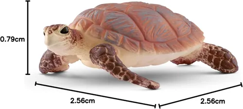 Vista 6 de Schleich Wild Life - Figura de animales salvajes Hawskbill, tortuga marina