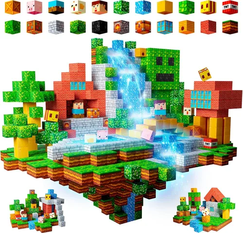Vista 13 de Bloques de construcción magnéticos STEM juguete para niños a partir