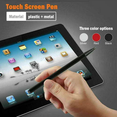 Vista 9 de Lápiz capacitivo y resistivo (3 unidades) universal de alta sensibilidad y precisión con punta de disco capacitiva para pantalla táctil, lápiz