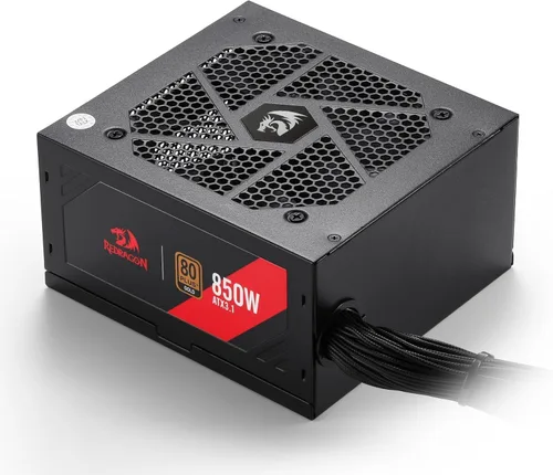 Vista 22 de Redragon PSU017 80+ Platinum 1000 vatios ATX 3.0 y PCIe 5.0 Fuente de alimentación para juegos totalmente modular, certificada 80 Plus, 100%