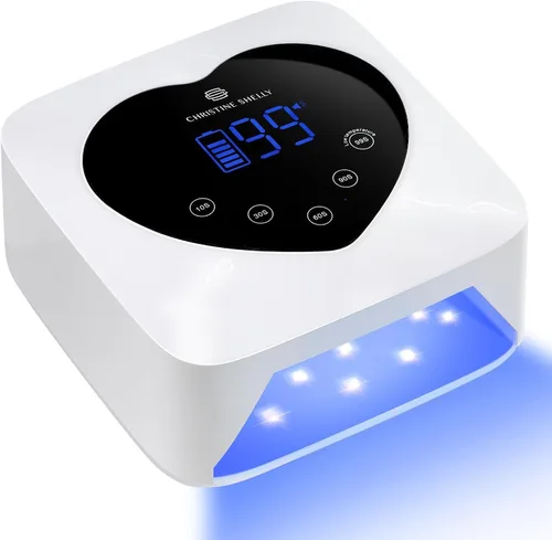 Vista 12 de Lámpara de Uñas LED UV de 72W Recargable Inalámbrica Brillante Secadora de Uñas Luz de Esmalte en Gel con 5 Configuraciones de Temporizador Lámpara