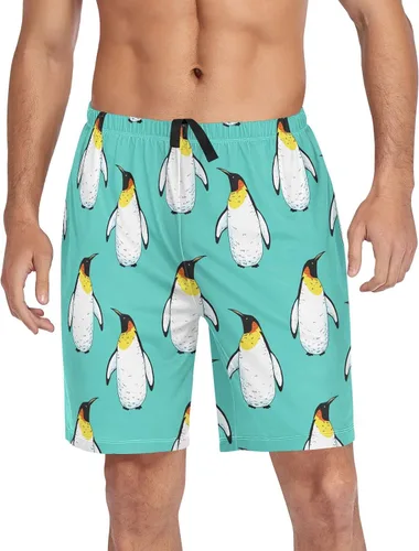 Vista 25 de Ollabaky Pantalones cortos de pijama para hombre Pjs partes inferiores pantalones cortos para dormir ropa de descanso pantalones de pijama