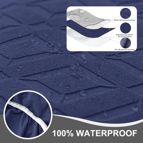 Vista 91 de Gennia Funda Impermeable para Silla Reclinable, Fundas Elásticas para Sofá Reclinable con Bolsillos, Fundas Lavables para Silla Reclinable Lazy Boy