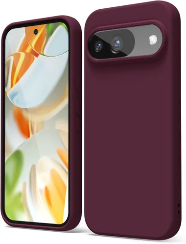 Vista 32 de oakxco para Google Pixel 6A Funda de teléfono de silicona líquida, diseño estético lindo y delgado para mujer y niña, cubierta de gel suave, lisa