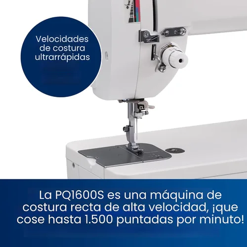 Vista 9 de Brother PQ1600S - Máquina de coser de puntada recta de alta velocidad