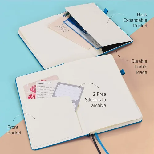 Vista 5 de Paquete de 7 cuadernos a rayas, de piel sintética de tapa dura para hombres y mujeres, páginas numeradas gruesas de 3.53 oz/m² con contenido