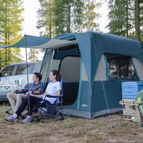 Vista 2 de Portal 5-Person SUV Tent with Porch, 2-in-1 Car Camping Tent, Water-Resistant & Windproof, Trunk Tent for Travel & Outdoor Adventures
