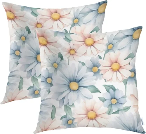 Vista 59 de Batmerry Fundas de almohada decorativas con estampado digital de hojas verdes y gatos negros con estampado digital para sofá, cama, cremallera
