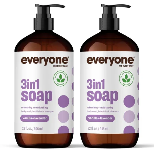 Vista 17 de Everyone Jabón 3 en 1, gel de baño, baño de burbujas, champú, 32 onzas (paquete de 2), cedro y cítricos, hecho con aceites esenciales para hombres
