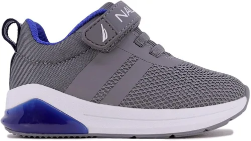 Vista 4 de Nautica Tenis deportivos para correr con luz intermitente para niños y niñas, modernos y divertidos para niños y niñas, disponibles en tallas