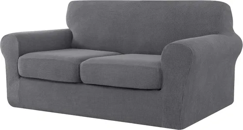 Vista 23 de CHUN YI Fundas de terciopelo para sofá de 4 piezas para sofá de 3 cojines, funda de sofá antideslizante resistente al agua, protector de muebles