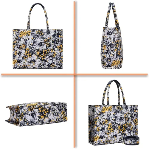 Vista 3 de ER.Roulour Bolsos cruzados para mujer, bolso de hombro a la moda con dos correas