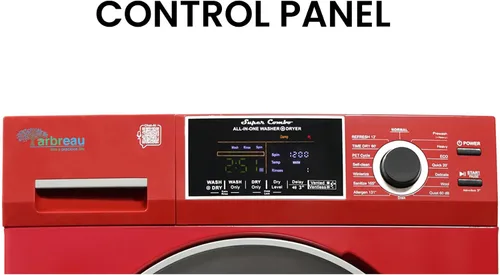 Vista 3 de 1.6 cu.ft. CONVERTIBLE Compact Combo Washer Dryer with Pet Cycle (Merlot)